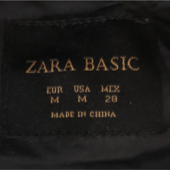 Zara Navy Blue Zip & Button Front Windbreaker Jacket - Picture 16 of 16